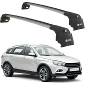 TURTLE DACHTRÄGER AIR-2 , Silber LADA VESTA SW ALL 2017 - 2024 (Kombi)