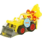 Polesie ConsTruck Radlader mit Heckbagger, Spielzeug-Bagger