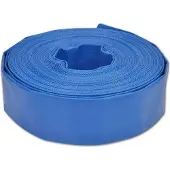 Syfax dkd-home-decor Flachschlauch 25 m Blau PVC glatte Auskleidung 3 bar Arbeitsdruck