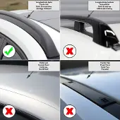 Menabo Tiger Black | Dachträger Seat - Ateca 2016+ - Aluminium - Länge 120 cm - Tragkraft 75 kg - 2er-Pack