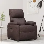 Prolenta Maison Exclusive - Relaxsessel Elektrisch Dunkelbraun Stoff
