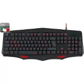 Speedlink LAMIA, Volle Größe (100%), Kabelgebunden, USB, QWERTY, LED, Schwarz