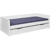 Inter Link Funktionsbett Dream 90x200 Weiß Massivholz