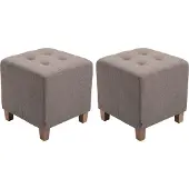 CLP 2er Set Sitzhocker Pharao, Farbe:schwarz