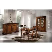 AEA Esszimmer Set Garnitur Stühle 4x Vitrine Gruppe Essgruppe Vitrinen 7tlg. Kommode