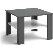 Vicco Couchtisch Homer Weiß/Anthrazit 60 x 60 cm, Model 26790