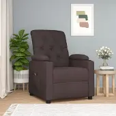 Prolenta Maison Exclusive - Relaxsessel Elektrisch Dunkelbraun Stoff