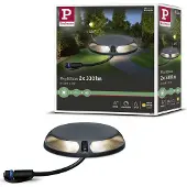 Paulmann Plug & Shine LED-Bodenleuchte 93920 2x3W 93920, dimmbar, schwarz, Aluminium, Modern