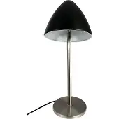 Dyberg Larsen Oulu Tischleuchte Black/Brushed Steel - , Oulu, Metallisch, für Wohnzimmer, Metall, Design