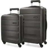 Joumma Bags ROLL ROAD Flex Antracita, ABS Reisekofferset, 55-65cm, 5849561