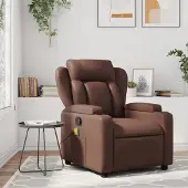 Prolenta Maison Exclusive - Massagesessel Braun Kunstleder