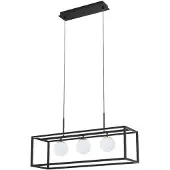 Zuma Line ZUMALINE Hängeleuchte 14x E14 schwarz verchromt NIRA MD3523-14L-EBCN