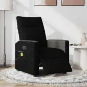 Prolenta Maison Exclusive - Massagesessel Elektrisch Schwarz Stoff