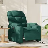 Prolenta Maison Exclusive - Relaxsessel Elektrisch Dunkelgrün Stoff
