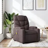 Prolenta Maison Exclusive - Massagesessel Dunkelbraun Stoff