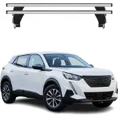 Menabo Dachträger Grundträger für Peugeot 2008 II 2019-2025 Alu Grau 2tlg