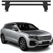 Menabo Dachträger Grundträger für VW Touareg III 2018-2025 Alu Schwarz 2tlg