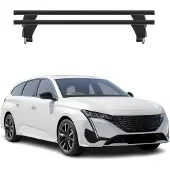 Menabo Dachträger Grundträger für Peugeot 308 SW mk3 2021- Alu Schwarz 2tlg