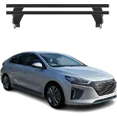Omac Menabo Dachträger Grundträger für Hyundai Ioniq 2016-2019 Querträger Schwarz