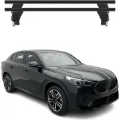 Menabo Dachträger Grundträger für BMW iX2 U10 2024-2025 Aluminium Schwarz 2tlg