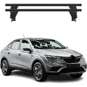 Menabo Dachträger Grundträger für Renault Arkana 2020-2025 Alu Schwarz 2tlg