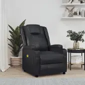 vidaXL Massagesessel Schwarz Kunstleder 342712