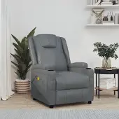 vidaXL HOMMIE Möbel Massagesessel Anthrazit Kunstleder Design 2024