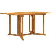 vidaXL Garten-Klapptisch Butterfly 150x90x75 cm Massivholz Teak - Gartentische C455
