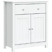 vidaXL Badschrank BERG Weiß 69,5x34x80 cm Massivholz Kiefer