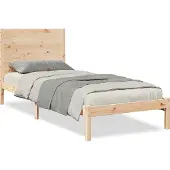 Syfax Massivholzbett Extra Lang ohne Matratze 90x220 cm