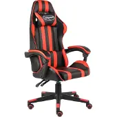 Syfax Gaming-Stuhl Schwarz und Rot Kunstleder