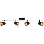 ITALUX Strahlerlampe TINO SPL-36748-4-BK-GD