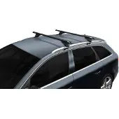 Menabo Tiger Black XL | Dachträger Kia - Carens (RP) 2013+ - Aluminium - Länge 135 cm - Tragkraft 75 kg - 2er-Pack