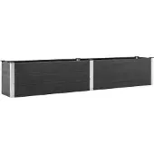 Syfax Garten-Hochbeet 200x50x54 cm WPC Grau