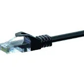 Dsit CAT5e Netzwerkkabel, U/UTP, 50 Meter, Schwarz, 100% Kupfer