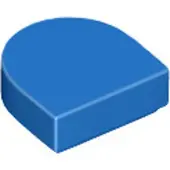 LEGO : 50 Fliesen, Größe 1x1 Noppen, abgerundet, Blau