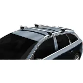 Menabo Lince Silver XL | Dachträger Ford - Tourneo Connect 2013+ - Aluminium - Länge 135 cm - Tragkraft 90 kg - 2er-Pack