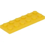 LEGO 2x6 Platte 3795 - 250 Stück Gelb