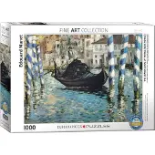 Empireposter 1000 Teile Puzzle Manet Canal Grande Venedig in Blau