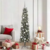 vidaXL Möbel Künstlicher Weihnachtsbaum Grün 180 cm PVC - Weihnachtsgirlanden 3395939