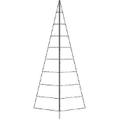 Syfax Metall-Weihnachtsbaum zum Dekorieren Schwarz 210 cm