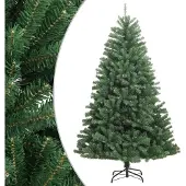 Syfax Künstlicher Weihnachtsbaum Klappbar mit Ständer Grün 240 cm