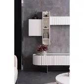 Xl Moebel Gmbh Wohnwand Sideboard Wandregal Schrank Schrankwand Verspiegelt Wohnzimmer