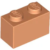 LEGO 100 Stück 3004 Stein Brick 1x2 Part Basic Steine 100 Nougat
