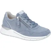 Gabor DAVOS Damenschuhe - sportliche Schnür- Halbschuhe blau Freizeit NEU