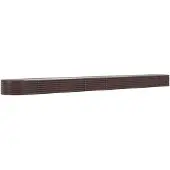 Syfax Hochbeet Verzinkter Stahl 620x80x36 cm Braun