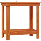 Syfax Werkbank Wachsbraun 80 x 50 x 80 cm Massives Kiefernholz