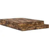 Syfax Aufbewahrungsbettgestell Geräucherte Eiche 135 cm Holzwerkstoff