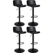 CLP 4er Set Barhocker Almada Kunstleder, Farbe:weiss