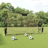 Prolenta Maison Exclusive - Fußball-Rebounder Schwarz und Gelb 183x85x120 cm Polyester